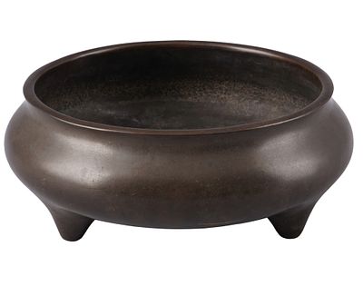 Bronze incense burner, China, 16th–17th century. Bronze, China, late Ming to early Qing dynasty 