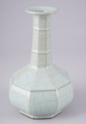 Guanware vase, octagonal, China Song Dynasty,. Porcelain, China Song Dynasty (960–1276) 