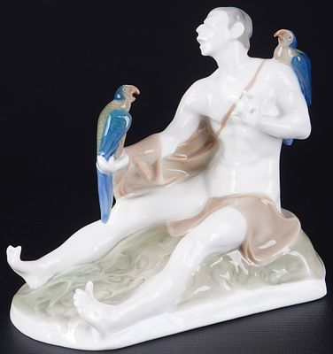 Rosenthal Latin - LIEBERMANN,. porcelain, green company mark after 1910, design by Ferdinand 