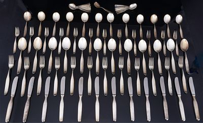 WILKENS Constanze umfangreiches Besteck 73-teilig, 
800 Silber, gestempelt 800 + 