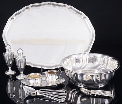 800 / 925 Silber 17-teiliges Konvolut - u.a. Robbe & Berking, Bruckmann,. 800 / 925 Silber 
