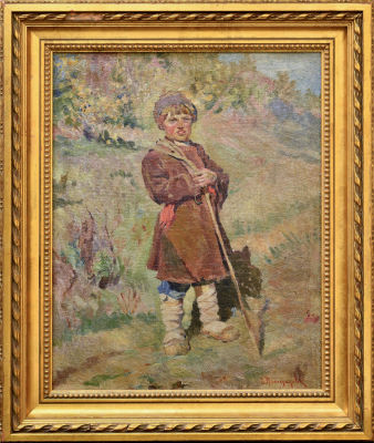 &laquo;Пастушок&raquo;. Сергей А.В. (1869-1938) -? (под вопросом) . 
Холст, масло, подпись: &laquo;С. 