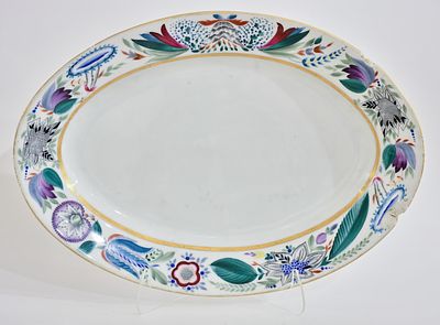 Государственный фарфоровый завод. Блюдо овальное из &laquo;Полпредского&raquo; сервиза. 
Автор формы и 