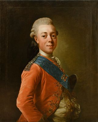 Александр Рослин (1718-1793). &laquo;Портрет великого князя Павла Петровича&raquo; 
Холст, масло, 1776-1777 