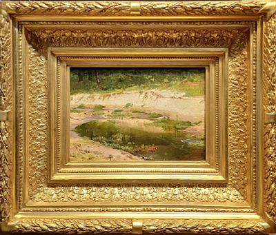 Иван Иванович Шишкин (1832-1898). &laquo;Песчаный берег&raquo;. 
Холст на картоне, масло, 1895 год 