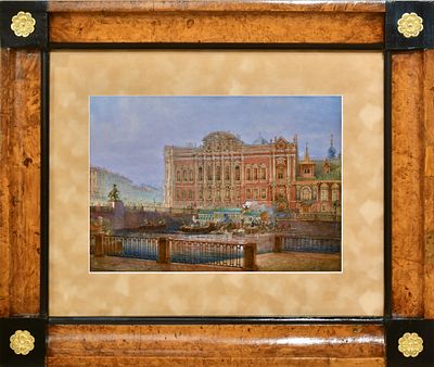 Василий Семёнович Садовников (1800-1879). &laquo;Вид на дворец князей Белосельских-Белозерских&raquo;. 