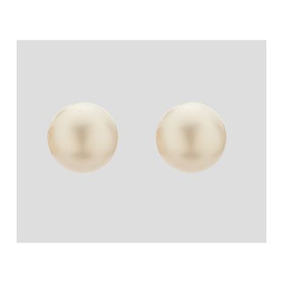Pendientes en oro con perla cultivada Australiana de 13 mm.