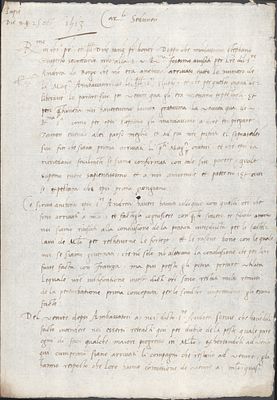 HISTORY - SCHINER, Mathieu (Muelebach, 1465 - Rome, 1522) - Switzerland. Letter dated Papie die 
