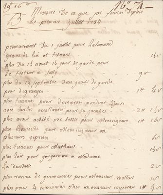 HISTORY - DE B&Eacute;THUNE, Armand-Joseph (Versailles, 1738 - Paris, 1800) - France. Signed autograph 