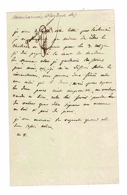 HISTORY - BEAUHARNAIS Hortence (1783 - 1837) - Autograph letter signed - Napoleonica. Daughter 