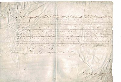 HISTORY - ALBERT D'AILLY Louis-Auguste d' - Document signed - France. He took part in the 