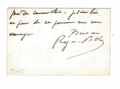 HISTORY - BALLU Roger (1852 - 1908) - Autograph card signed - France. After studying art, at the 