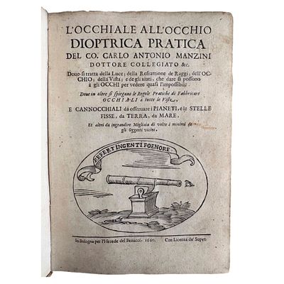 [SCIENCE AND MEDICINE] - MANZINI Carlo Antonio (1600 - 1677) - A Bolognese Supporter of 