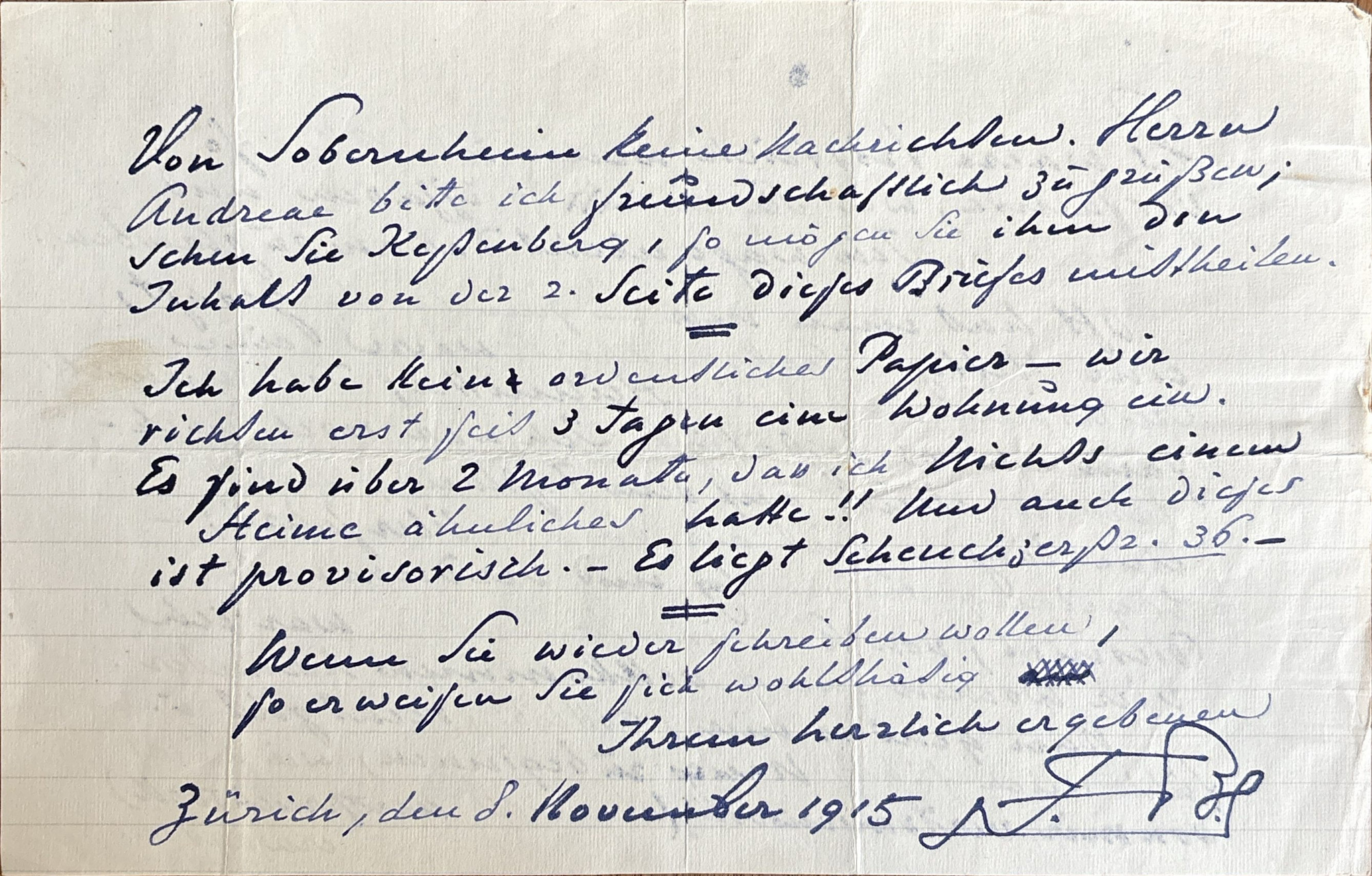 [MUSIC AUTOGRAPHS] - FERRUCCIO BUSONI (1866–1924) - Autograph letter signed