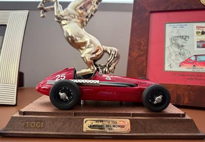 ALFA ROMEO ALFETTA 159, TOGI MODEL - JUAN MANUEL FANGIO. Alfa Romeo Alfetta 159, Togi. 
Scale 