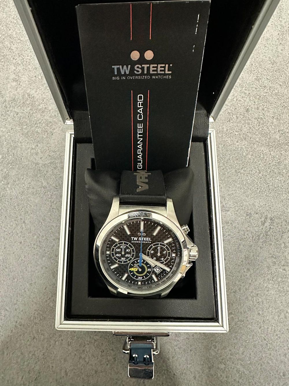 VALE ROSSI - WATCH. Beautiful watch with Vale Rossi 46 mark, 
excellently preserved, complete 