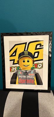 VALENTINO ROSSI -SCREEN PRINT BY STEFANO BOLCATO N.60 of 150. Very nice SILKSCREEN PRINTING 