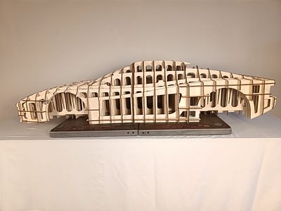 FERRARI TESTAROSSA - CALIBRO DI CONTROLLO IN SCALA 1:3 REALIZZATO NEL 2003 . Calibro di 