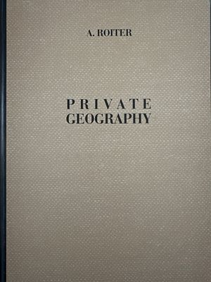 Приватная география. А. Ройтер. Каталог выставки 1990 года.