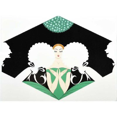 Erte - Ert&eacute; [Эрте (Тыртов Р.П.) (1892-1990)]. Жених. 
США, 1980-е гг. 
Шелкография
63 х 72 см. 