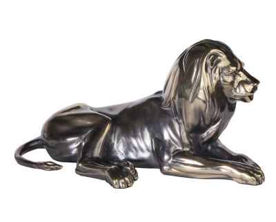 Бронзовая скульптура &laquo;Лев&raquo;, полностью ручная работа Бронза, патинирование 20 см