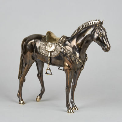 Бронзовая скульптура &laquo;Лошадь&raquo;, ручная работа. . Бронза, 