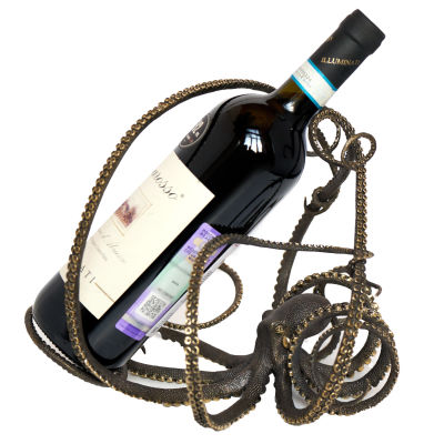 Осьмног бронзовая скульптура -держатель для вина. Осьминог-держатель для вина - это изысканная 