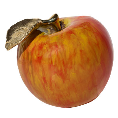 Бронзовая скульптура &laquo;Яблоко&raquo;, ручная работа . Бронза, роспись эмалевыми красками, полностью 