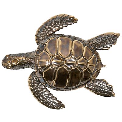 ЧЕРЕПАХА, БРОНЗОВАЯ СКУЛЬПТУРА. Бронза, патинирование, полностью ручная работа. 
16,5 см 