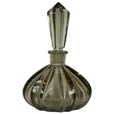 Винтажный флакон для духов Austrian Crystal Amethyst Holmspray. Этот очаровательный флакон для 