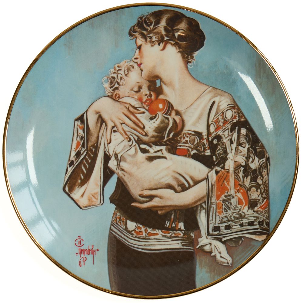 Коллекционная тарелка Joseph Leyendecker «Mother's Day», 1977 г. США. Этот коллекционный предмет 