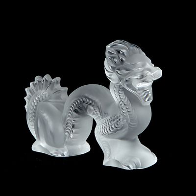 Lalique коллекционная статуэтка &laquo;Дракон&raquo;, Франция. Клеймо: Lalique France 
Сохранилась родная 