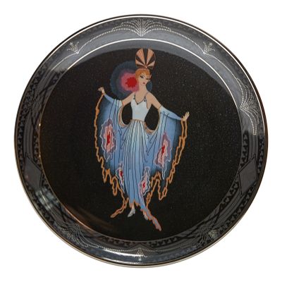Erte коллекционная тарелка &laquo;Twilight&raquo;/&laquo;Сумерки&raquo;, США, 1980-е гг. д.: 21 см 
фарфор, деколь 