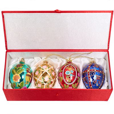 Набор новогодних игрушек от Joan Rivers. Джоан Риверс - одна из известнейших ювелиров мира. США 