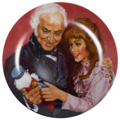 Коллекционная тарелка «Подарок от крестного отца», серия «Балет Щелкунчик», 1979 г. Изображает 