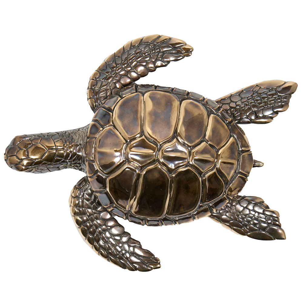 ЧЕРЕПАХА, БРОНЗОВАЯ СКУЛЬПТУРА. Бронза, патинирование, полностью ручная работа. 
16,5 см 