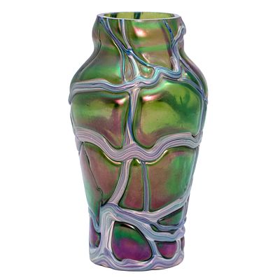 Loetz ваза, 1960-е гг., Богемия
. Фабрика Иоганна Лётца Витве, известная во всем мире как LOETZ 