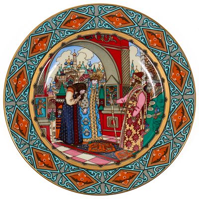 Villeroy&Boch тарелка "Снегурочка" из коллекции "Сказки старой России", Германия, 1970-е.
. Д.: 