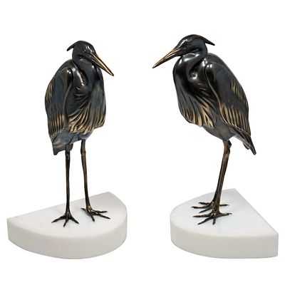 Держатели для книг &laquo;Аисты&raquo;, бронза, мрамор . Держатели для книг &laquo;Аисты&raquo; — это не просто 