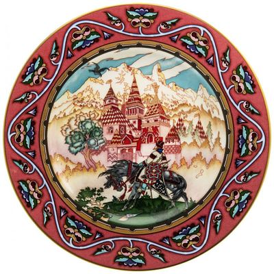 Villeroy&Boch. Тарелка "Марья Моревна" из коллекции "Сказки старой России". Германия, 1970-е. Д. 