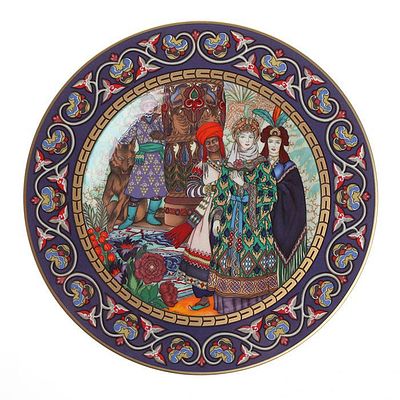 Villeroy&Boch тарелка "Василиса прекрасная" из коллекции "Сказки старой России", Германия, 1970-е.