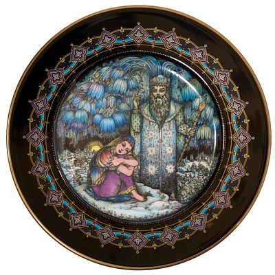 Villeroy & Boch Heinrich тарелка винтажная декоративная Русские сказки &laquo;Морозко&raquo;, Германия 