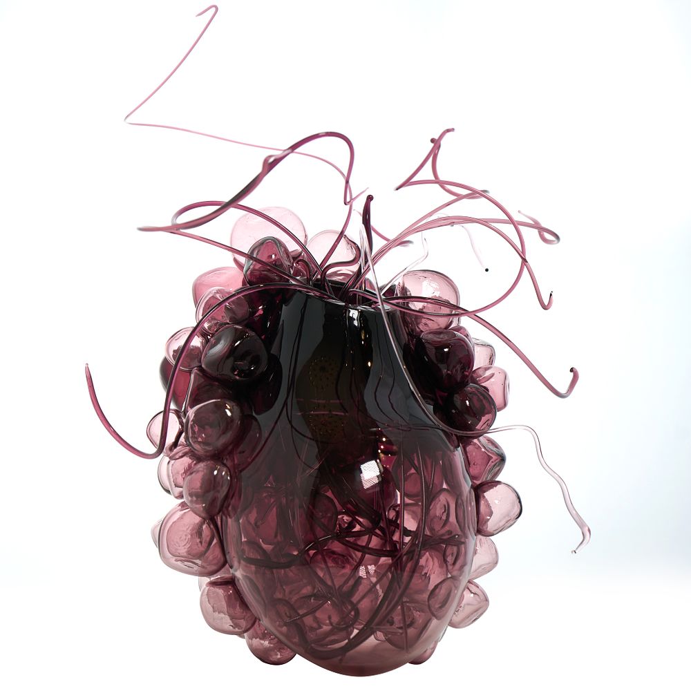 Скульптурная ваза, арт-объект, единственный экземпляр . Выдувное стекло, полностью ручная 