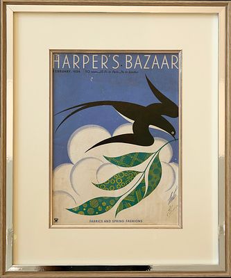 Обложка журнала Harper's Bazaar за февраль 1934 г. Рисунок создан Эрте специально для журнала. 4 