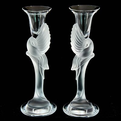 Подсвечники Faberge &laquo;SNOW DOVES&raquo;, Франция, 1980-е гг. Высокие, изысканные подсвечники 
HOUSE OF 