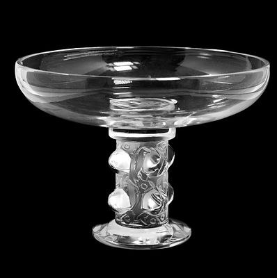 Lalique ваза &laquo;Thorns&raquo;/ &laquo;Шипы&raquo;, 1980-е, Франция, . Элегантная ваза для фруктов, ягод или конфет 