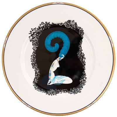 Erte коллекционная тарелка &laquo;Цифра 2&raquo;, Япония, 1980-е. Фарфор, деколь 
д.: 30 см 
Роман Петрович 