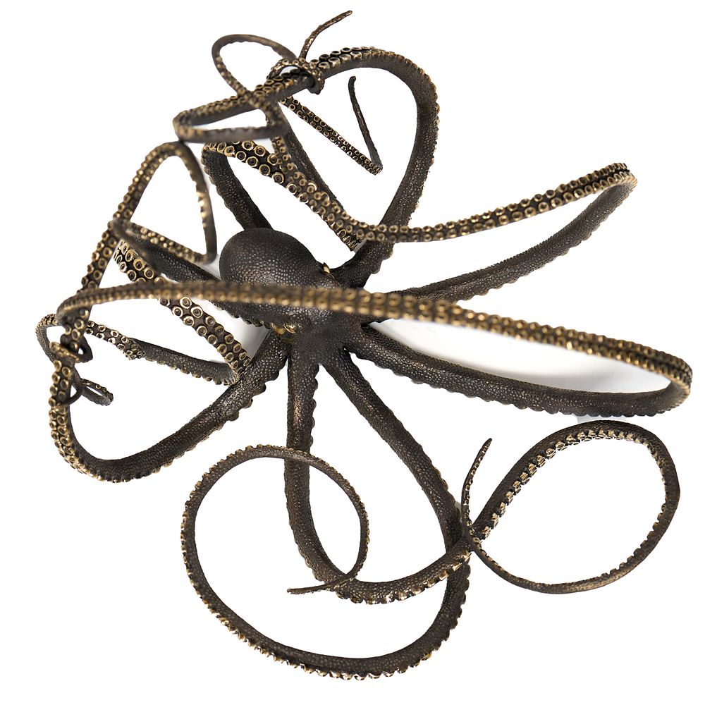 Осьмног бронзовая скульптура -держатель для вина. Осьминог-держатель для вина - это изысканная 