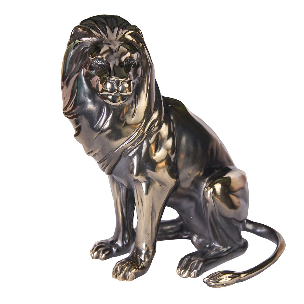 Бронзовая скульптура &laquo;Лев&raquo;. Бронза, патинирование, полностью ручная работа 
размер: 16,5 см 