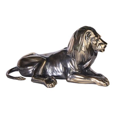 Бронзовая скульптура &laquo;Лев&raquo;. Бронза, патинирование, ручная работа 
Размер: 16,5 см